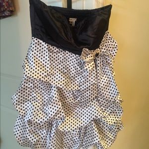 Miroa Black and White polka dot dress